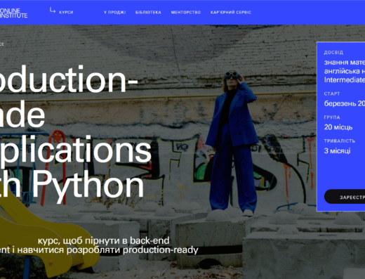 Production-grade applications with python від Projectr